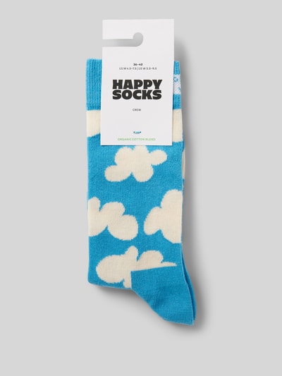 Happy Socks Skarpety z elastycznymi, prążkowanymi ściągaczami Jasnoniebieski 3