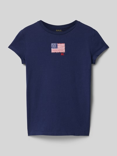 Polo Ralph Lauren Teens T-Shirt mit Label-Stitching Marine 1