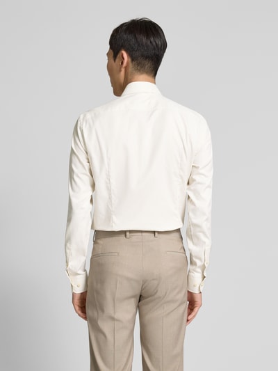 BOSS Slim fit zakelijk overhemd met haaikraag, model 'Hank' Beige - 5