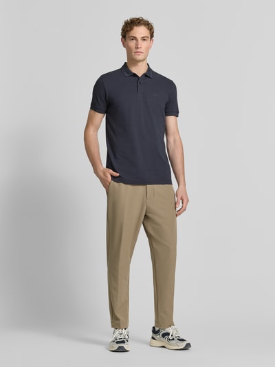 BOSS Green Koszulka polo o kroju regular fit z czystej bawełny model 'PIO 1' Granatowy 1