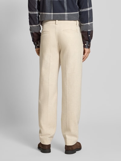 BOSS Orange Tapered chino van wolmix, model 'CHINO-ST' Zand - 5