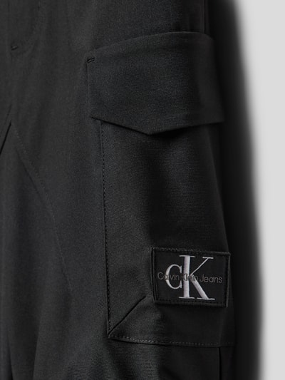 Calvin Klein Jeans Stoffhose mit Cargotaschen Black 2