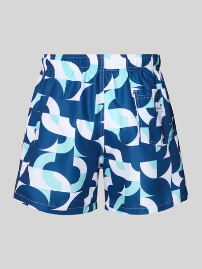 BOARDIES Badehose im Allover-Look Modell 'Baus' Dunkelblau 3