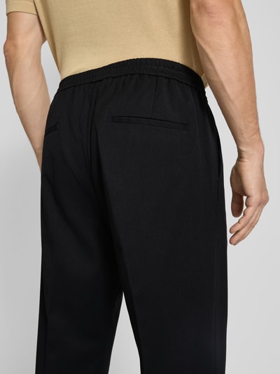 Antony Morato Loose Fit Stoffhose aus Leinen-Viskose-Mix Modell 'NEIL' Black 3