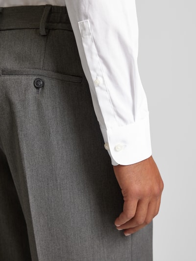 Jake*s Slim Fit Business-Hemd mit Kentkragen Weiss 3