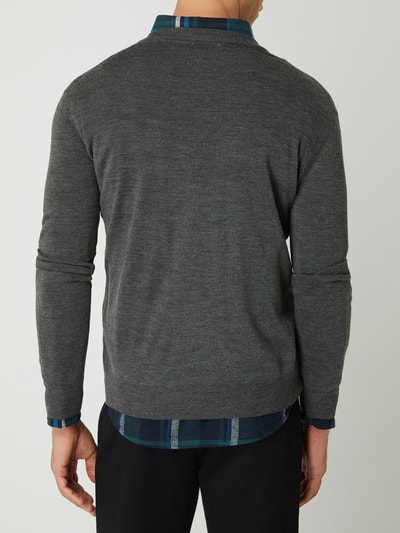 Lacoste Pullover van wolmix  Antraciet gemêleerd - 5