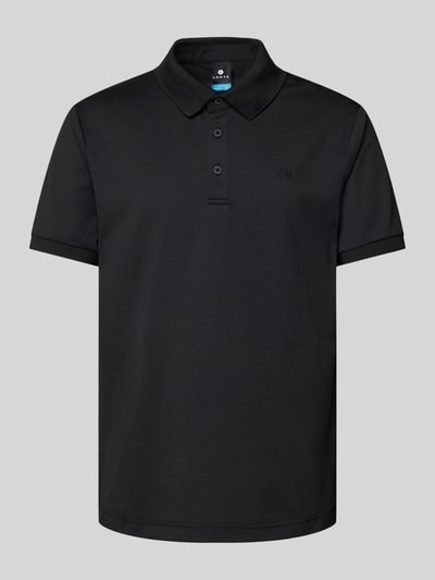 LUHTA Regular Fit Poloshirt mit Label-Print Modell 'KIVILAHTI' Black 2