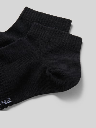 Snocks Socken mit Strukturmuster Modell 'Quarter' im 2er-Pack Black 2