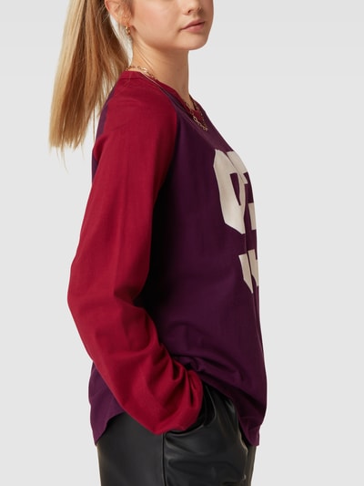 Levi's® Longsleeve mit Motiv-Print Bordeaux 3