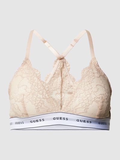 Guess Triangel-BH mit Spitzenbesatz Beige 1