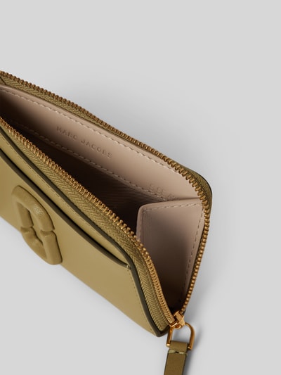 Marc Jacobs Portemonnaie aus echtem Leder Khaki 5