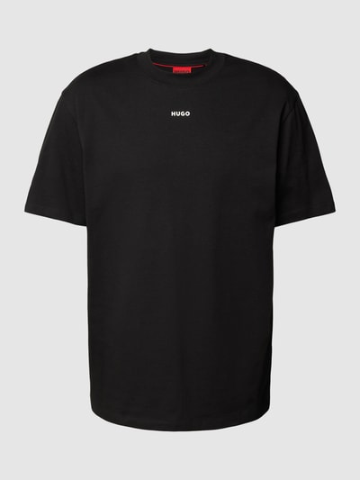 HUGO T-Shirt mit regulärem Schnitt und Label-Print Black 2