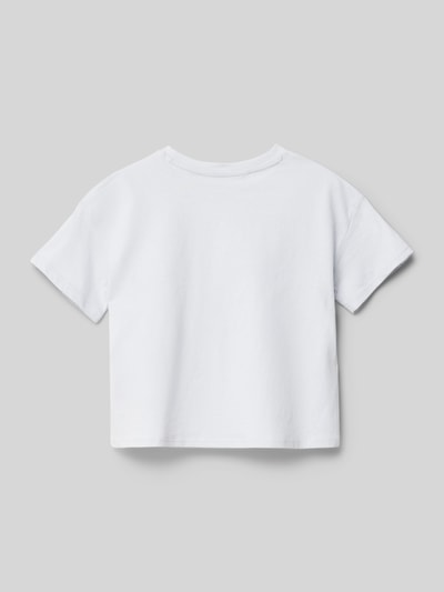 Mango T-Shirt mit Motiv-Print Modell 'fish' Bleu 3