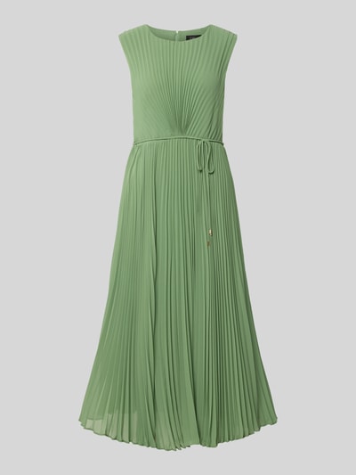 s.Oliver BLACK LABEL regular fit jurk met plissés Groen - 2