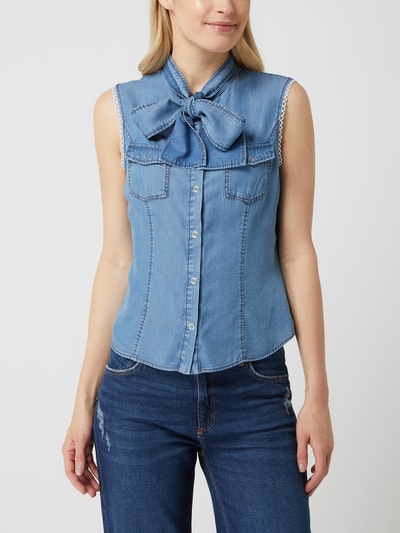 Pennyblack Jeansblouse van lyocell  Bleu - 4