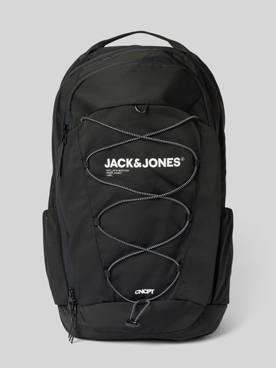 Jack & Jones Rucksack mit Label-Print Modell 'JACZITRUS' Black 2