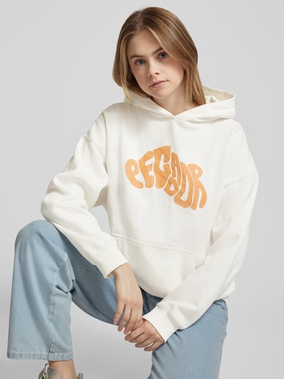 Pegador Oversized hoodie met labelprint, model 'PALUMA' Offwhite - 3