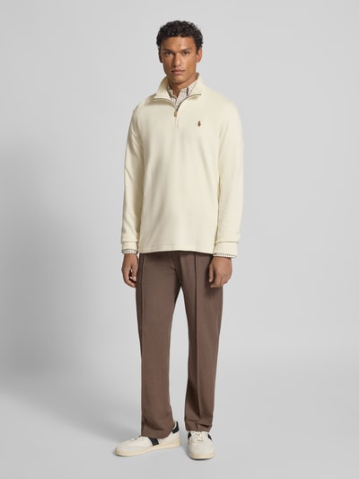 Polo Ralph Lauren Gebreide pullover met opstaande kraag Ecru - 1