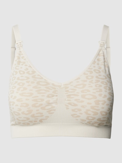 Mamalicious Umstands-BH mit Animal-Print Modell 'SHELBY' Weiss 1