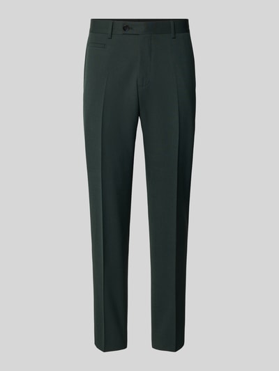 Strellson Slim fit pantalon met wol, model 'MAURY' Donkergroen - 2