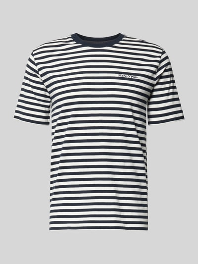 Marc O'Polo Regular Fit T-Shirt aus reiner Baumwolle Marine 2