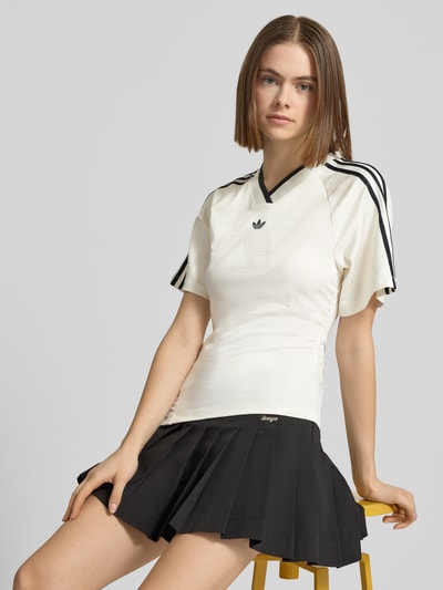 adidas Originals Regular Fit T-Shirt mit asymmetrischem Schnitt Weiss 3