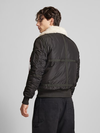 Alpha Industries Bomberjacke mit Stehkragen Dunkelgrau 5