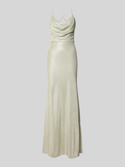 unique Abendkleid in Glitzer-Optik Hellgruen 2
