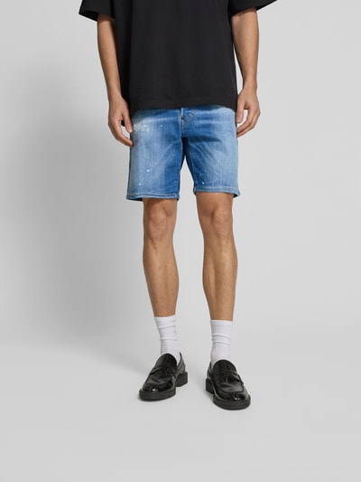 Dsquared2 Regular Fit Jeansshorts aus Baumwoll-Mix Marine 4