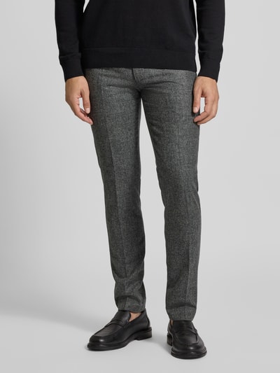 Mmx Stoffen broek met persplooien Antraciet - 4