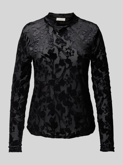 FREE/QUENT Longsleeve mit Rundhalsausschnitt Modell 'ISKA' Black 2