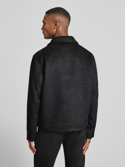 Jack & Jones Premium Hemdjacke mit Umlegekragen und Knopfleiste Dunkelgrau Melange 5