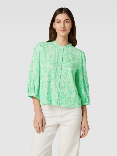 Soft Rebels Blouse met 3/4-mouwen, model 'Briella Elma' Neon groen - 4