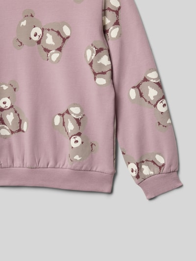 s.Oliver RED LABEL Bluza o kroju regular fit z mieszanki bawełny Fiołkoworóżowy 2