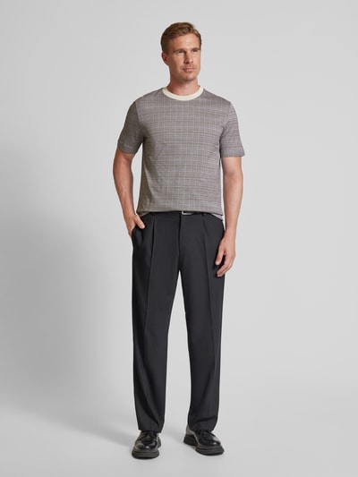 BOSS Regular fit T-shirt van puur katoen, model 'TAUT' Offwhite - 1