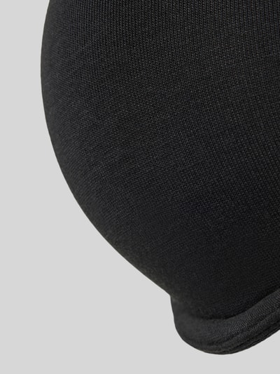 Produktfoto, czarny biustonosz z mieszanki bawełny, gładka faktura, bez wzoru, BH mit Baumwoll-Anteil Modell 'Unique' von SCHIESSER, Mieszanka materiałów z bawełną, obszycie koronką, regulowany ramiączko