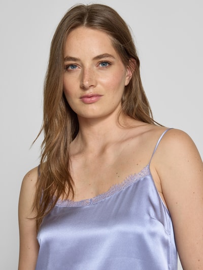 Marc Cain Seidentop mit Spitzenbesatz Lavender 3
