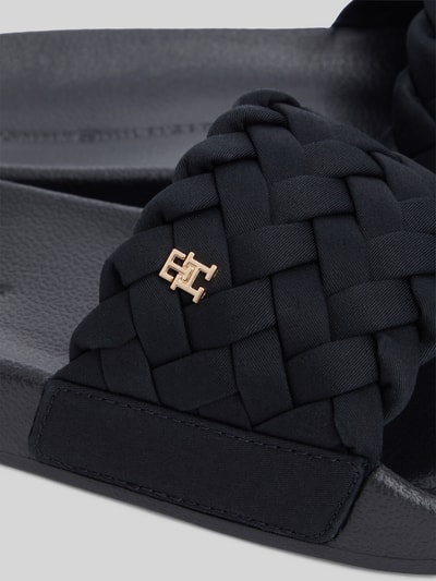 Tommy Hilfiger Badeschuhe mit geflochtenem Zehenriemen Black 4