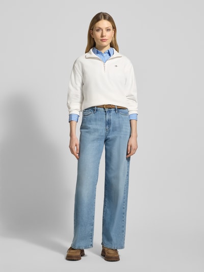 GANT Bluza z dodatkiem bawełny Écru 1