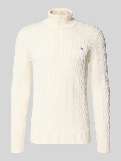 GANT Rollkragenpullover mit Logo-Detail Offwhite 2