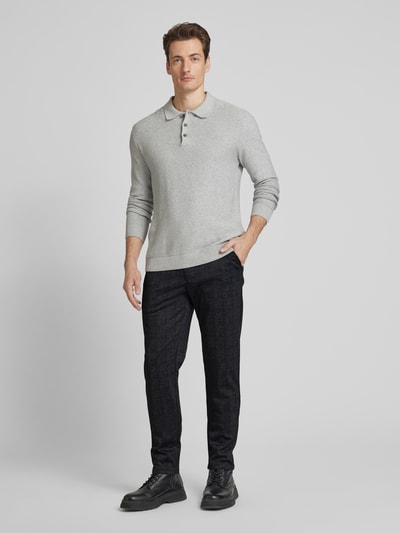 Christian Berg Men Regular Fit Chino mit Gürtelschlaufen Marine 1