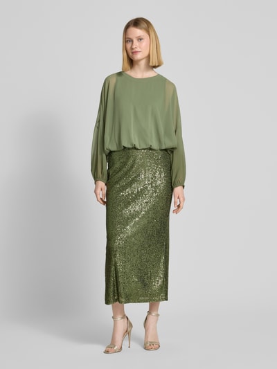 V by Vera Mont Maxirock mit Paillettenbesatz Gruen 1