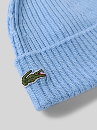 Lacoste Mütze aus reiner Wolle Hellblau 2