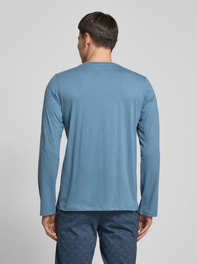 Schiesser Longsleeve mit Rundhalsausschnitt Jeansblau 5