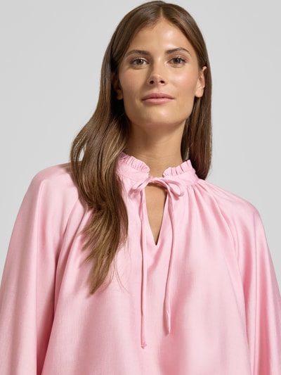 ICHI Regular Fit Bluse mit Schlüsselloch-Ausschnitt Modell 'KARLANI' Rose 3