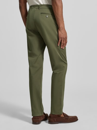 Brax Spodnie materiałowe z domieszką lyocellu, krój regular fit, model 'Everest' Khaki 5