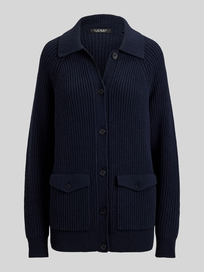 Lauren Ralph Lauren Loose Fit Strickjacke aus Woll-Mix Marine 2