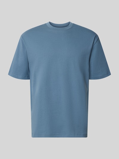 Productfoto, Regular Fit T-shirt met ronde hals van MCNEAL, puur katoen in blauw, heren T-shirt met korte mouw, ruglengte maat M: 69 cm