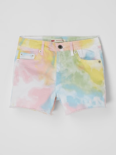 Levi’s® Kids Girlfriend Fit Jeansshorts mit Stretch-Anteil  Weiss 1