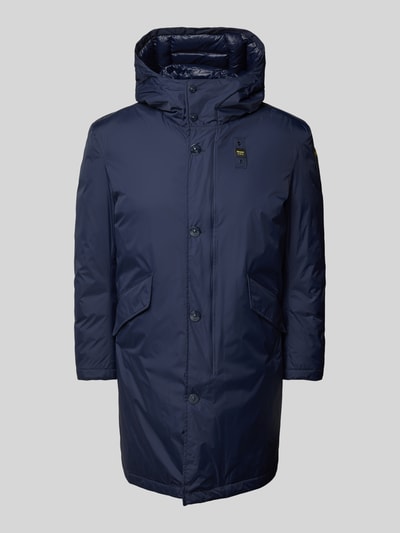 Blauer Usa Parka met capuchon, model 'FALCON' Marineblauw - 1